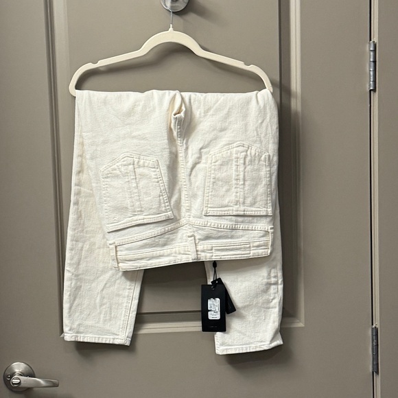 Rag & Bone Nina High Rise Ankle Cigarette Jeans, Ecru - Picture 7 of 14